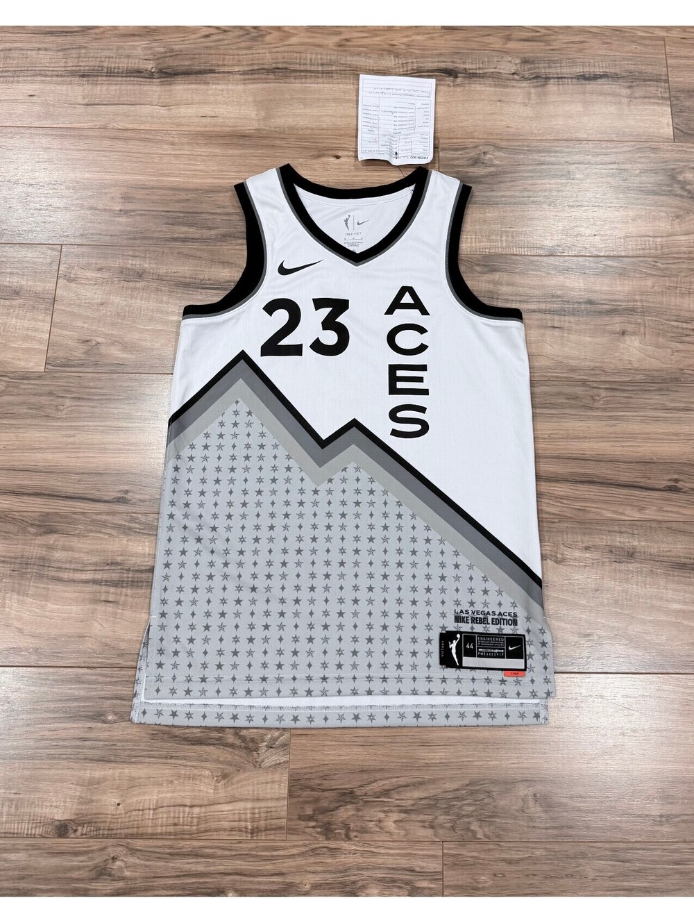 RARE Nike Las Vegas Aces Authentic Unreleased Concept Prototype Jersey *44